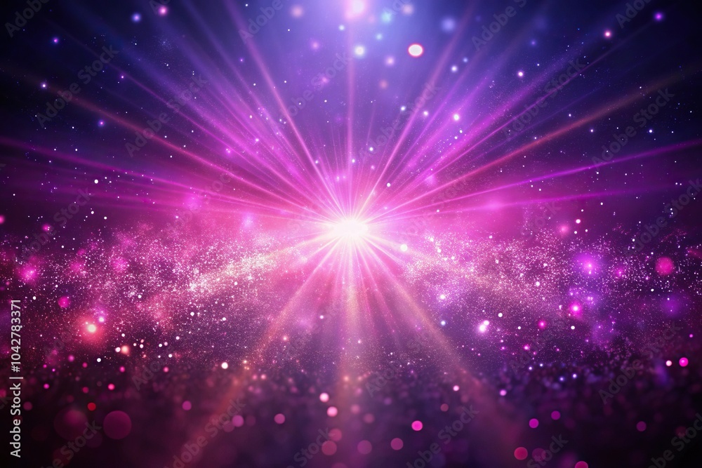 Fototapeta premium dust particles explosion light ray effect