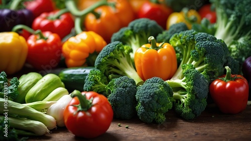 "Fresh Harvest of Vibrant Vegetables: A Healthy Vegan Diet Perspective"