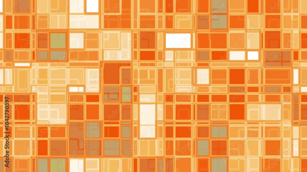 abstract orange and yellow geometric pattern arranged in grid pattern with vibrant colors suitable for background designs interior decor. packaging and digital art projects. modern aesthetics.