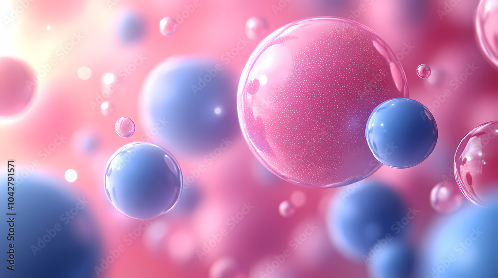 Light Pink, Blue vector template with abstract circles. A sample with blurred bubble shapes. Light Pink, Blue vector template with abstract circles. A sample with blurred bubble shapes.