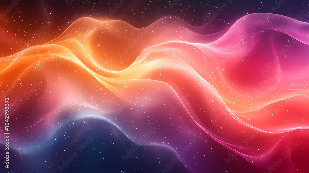 Obraz premium Wave Abstract Background. For Your Design Wallpapers Presentation.