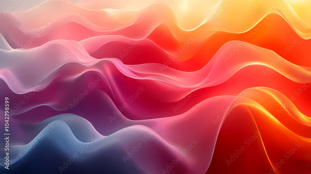 Obraz premium Wave Abstract Background. For Your Design Wallpapers Presentation.
