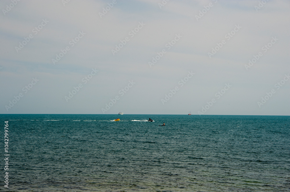 Fototapeta premium boat on the sea