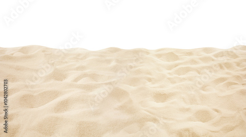 White soft smooth sand beach background.die cut photo