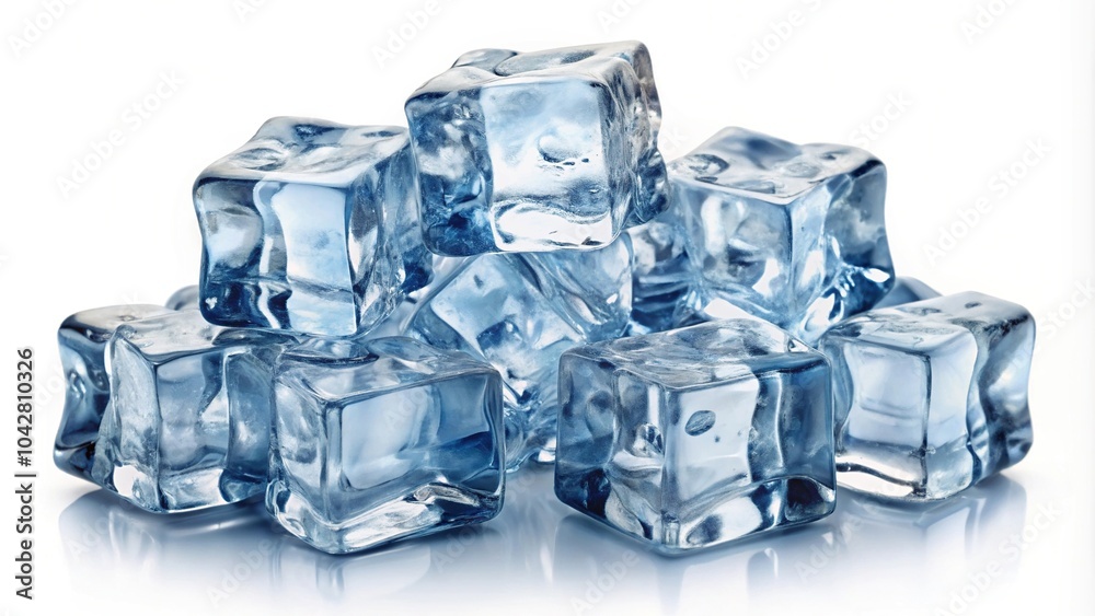 Isolated ice chunks with clipping path, perfect for stock photos Isolated ice chunks with clipping path, perfect for stock photos