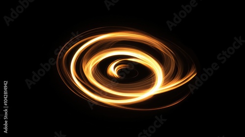 Swirl of light in darkness
