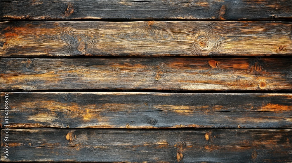 Rustic Wooden Wall Made of Old Weathered Planks Rustic Wooden Wall Made of Old Weathered Planks