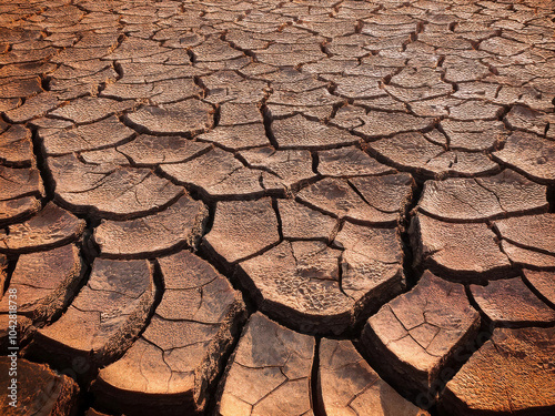 dry cracked earth photo