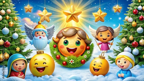 Festive Christian Christmas Emojis for Holiday Celebrations