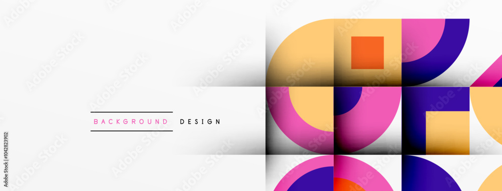 Modern geometrical abstract background - circles. Business or technology presentation design Modern geometrical abstract background - circles. Business or technology presentation design