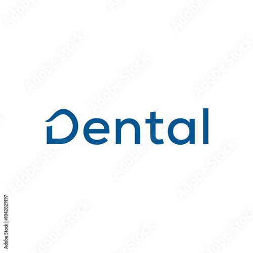 Typography Font Dental, Design Logo Inspiration.