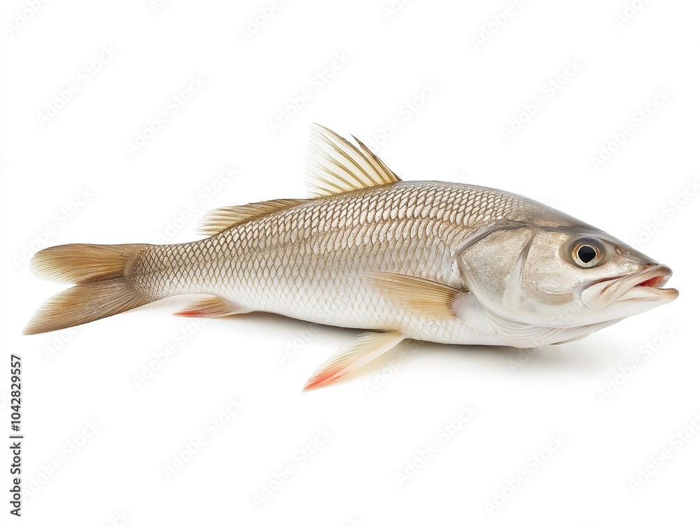 Whitefish (Coregonus lavaretus) isolated on white background Whitefish (Coregonus lavaretus) isolated on white background