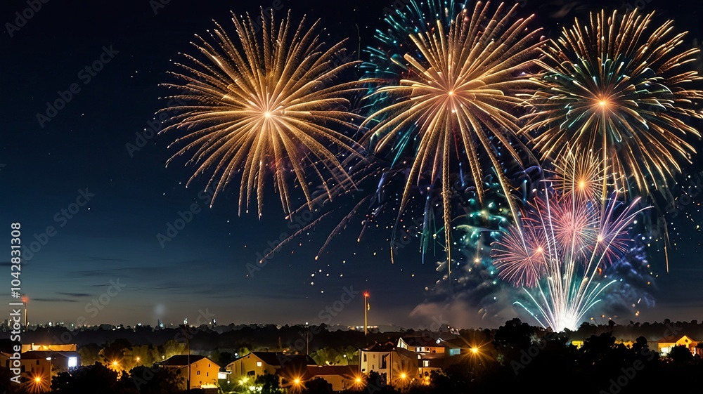 fireworks in the night sky fireworks in the night sky