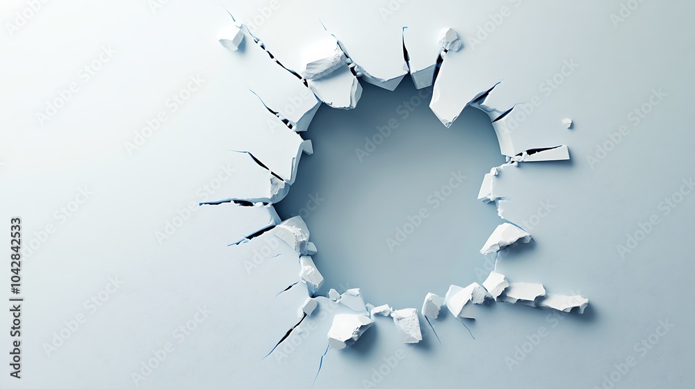 Obraz premium Broken Wall Abstract