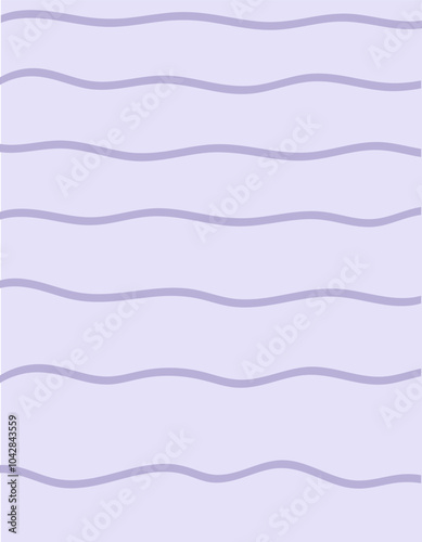 Wavy stripes print background. uneven hand drawn waves vector pattern. Striped abstract template. Cute squiggle streaks texture. lilac, purple, violet, lavender bars on lilac, purple, violet, lavender