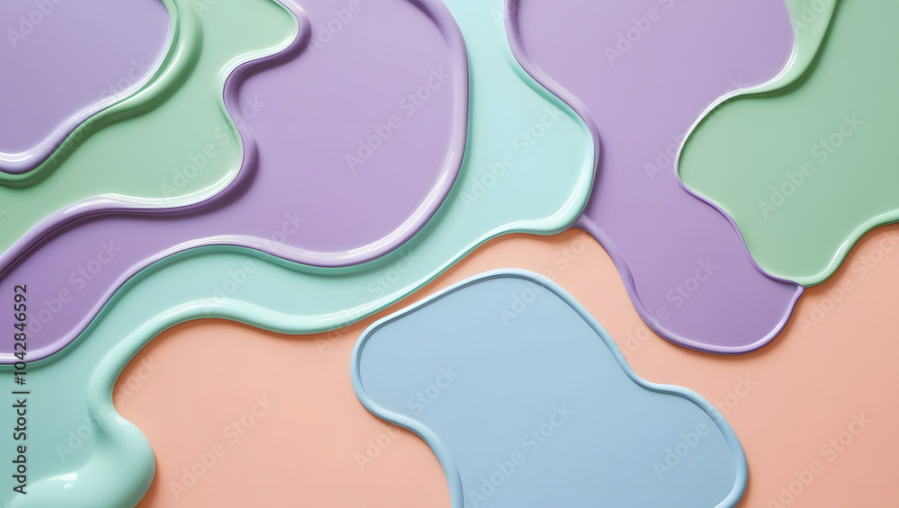 Pastel Paint Swirls. abstract background with lines Pastel Paint Swirls. abstract background with lines