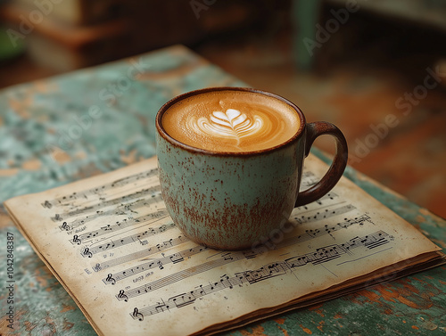 Morning Coffee with Nature Backgrounds