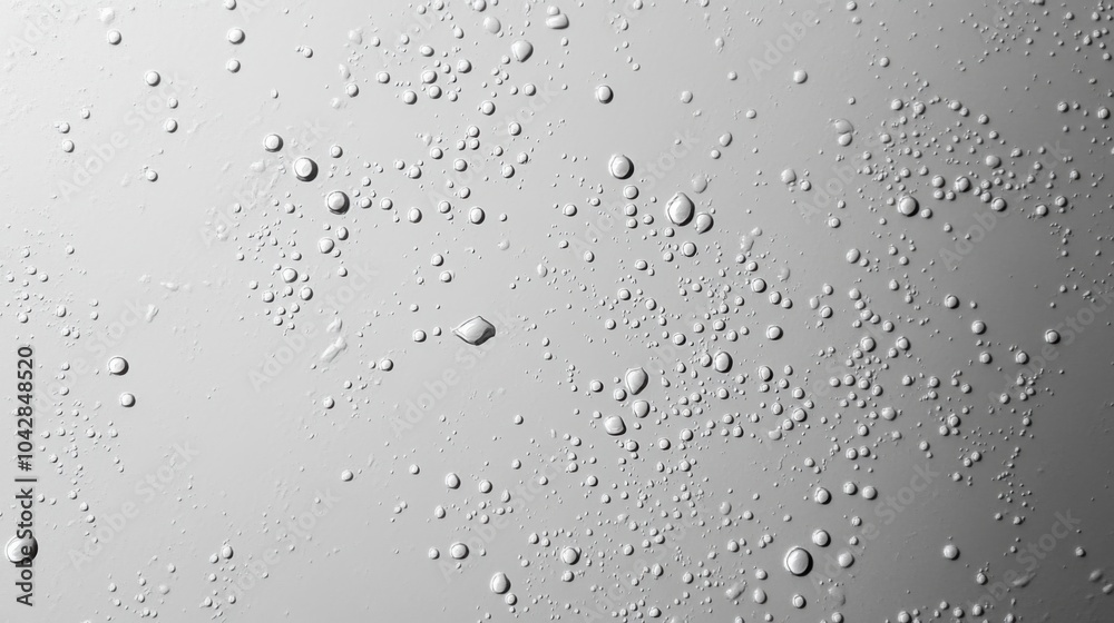 Abstract Background of Water Droplets on White Surface Abstract Background of Water Droplets on White Surface