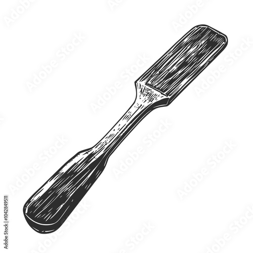 Vintage Wooden Spatula for Cooking and Baking