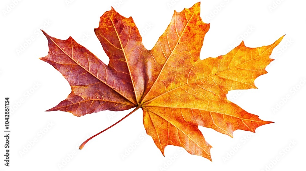 Obraz premium Single Autumn Maple Leaf