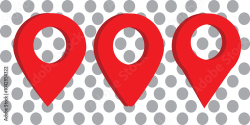 map pin vector logo template, locator icon	