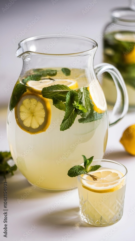 fresh lemonade with lemon slices fresh lemonade with lemon slices