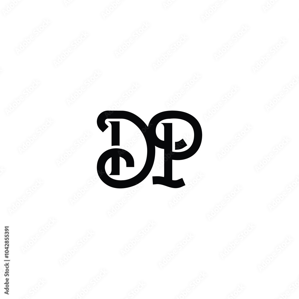 DP monogram logo design letter text name symbol monochrome logotype alphabet character simple logo DP monogram logo design letter text name symbol monochrome logotype alphabet character simple logo