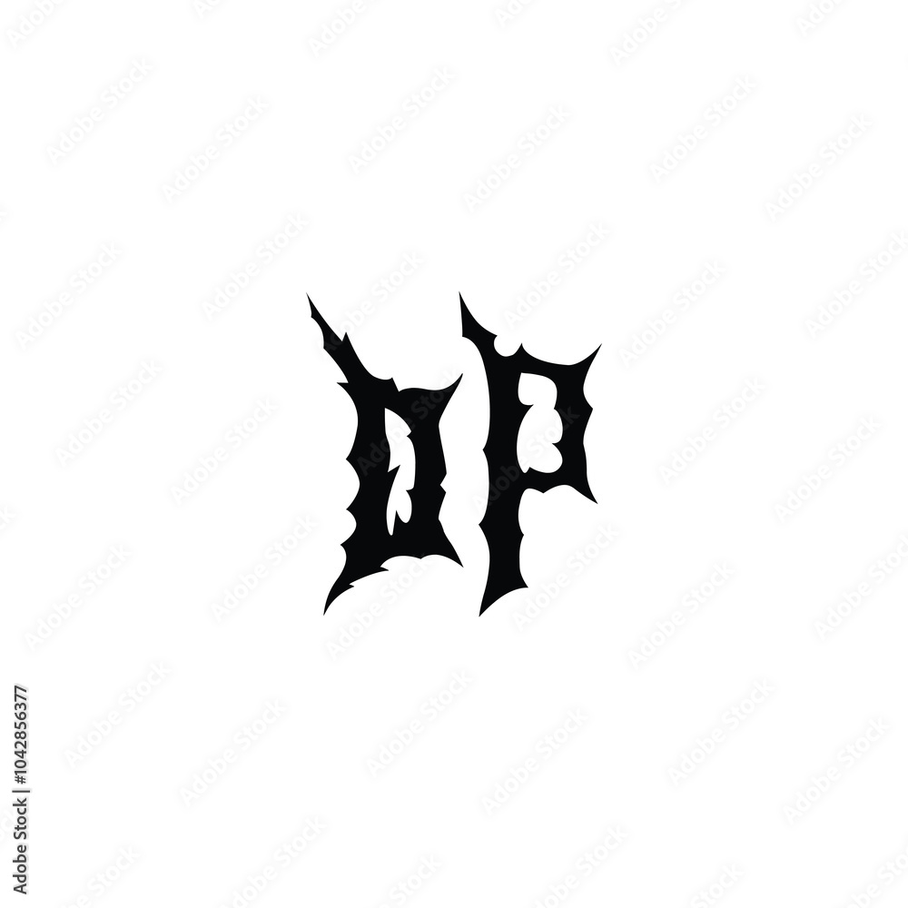DP monogram logo design letter text name symbol monochrome logotype alphabet character simple logo DP monogram logo design letter text name symbol monochrome logotype alphabet character simple logo