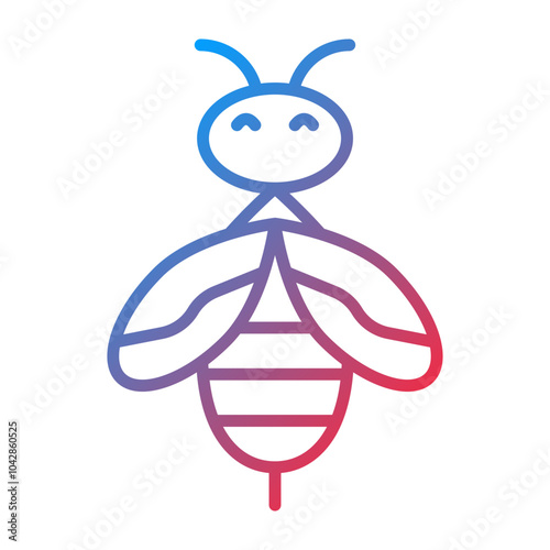 Bee Vector Icon Style