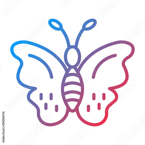 Butterfly Vector Icon Style