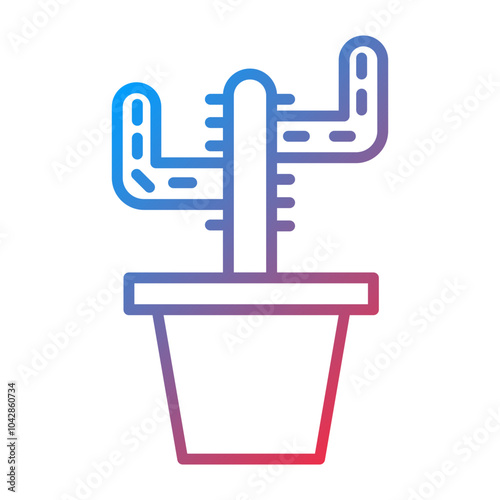 Cactus Vector Icon Style