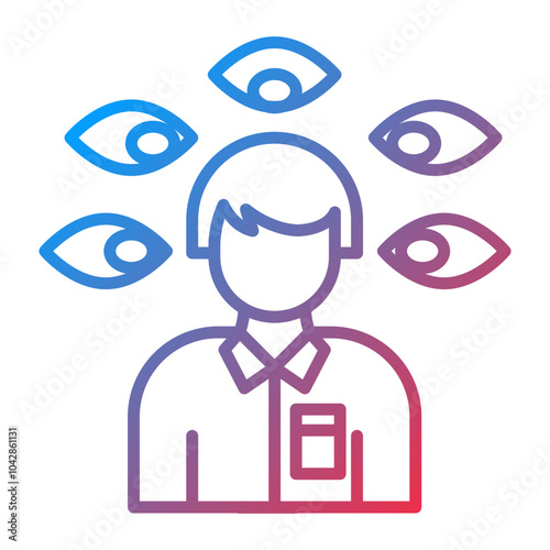 Paranoia Vector Icon Style