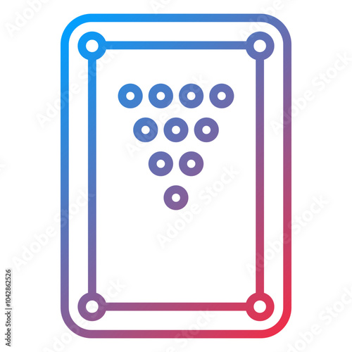 Pool Table Vector Icon Style