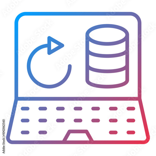Data Portability Vector Icon Style