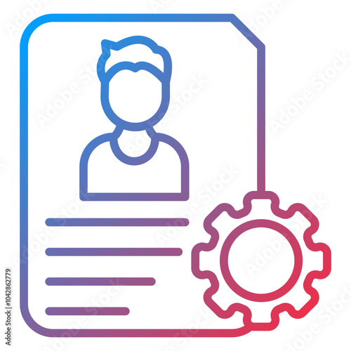 De Identification Vector Icon Style