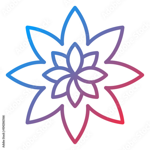 Flower Vector Icon Style