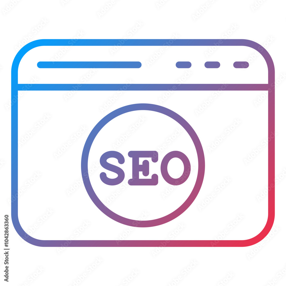 SEO Vector Icon Style SEO Vector Icon Style