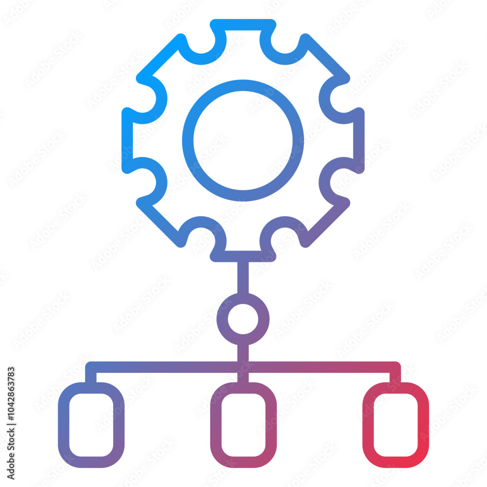 Workflow Cycle Vector Icon Style Workflow Cycle Vector Icon Style