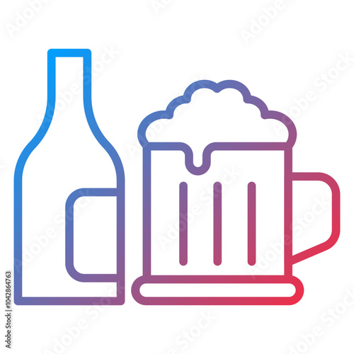Craft Beer Vector Icon Style