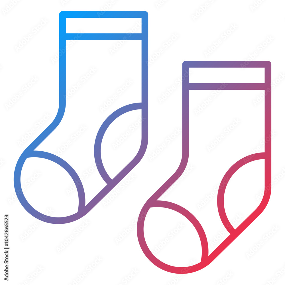 Socks Vector Icon Style