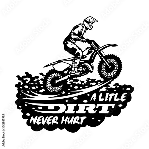 Motocross Racer, Enduro Motorcyclist - Motocross Racing - Dirt Bike Stencil Cut Files