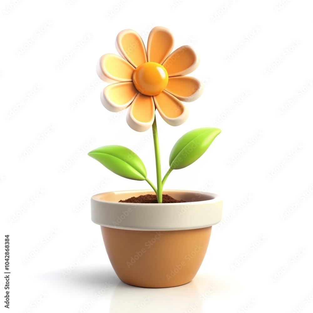 flower in a pot flower in a pot