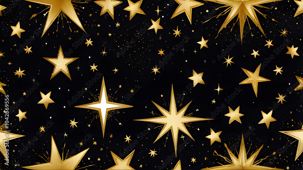 Modern Astronomical Prints: Star Background Modern Astronomical Prints: Star Background