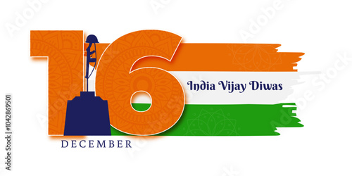 Vector illustration of Vijay Diwas social media template