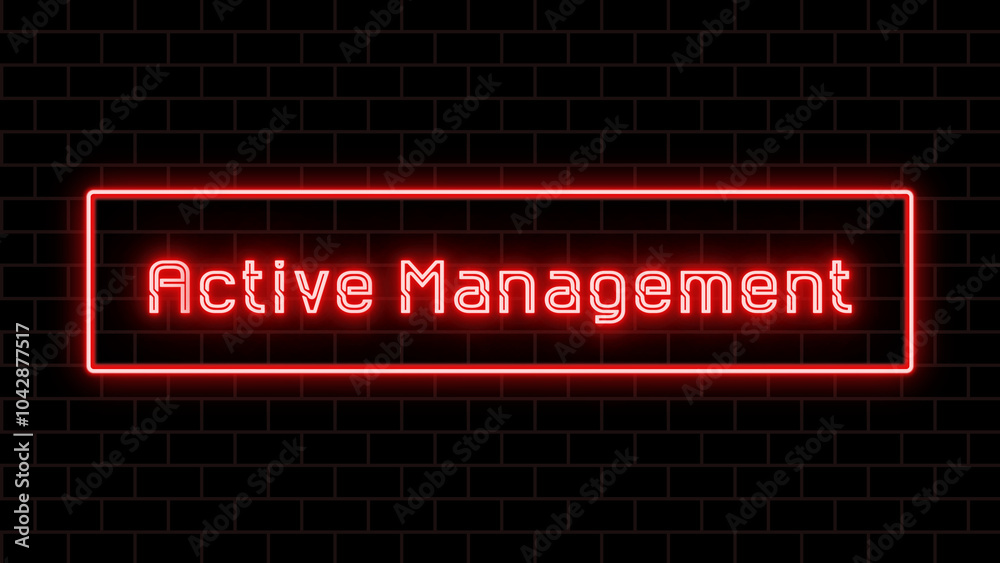 Active Management のネオン文字 Active Management のネオン文字