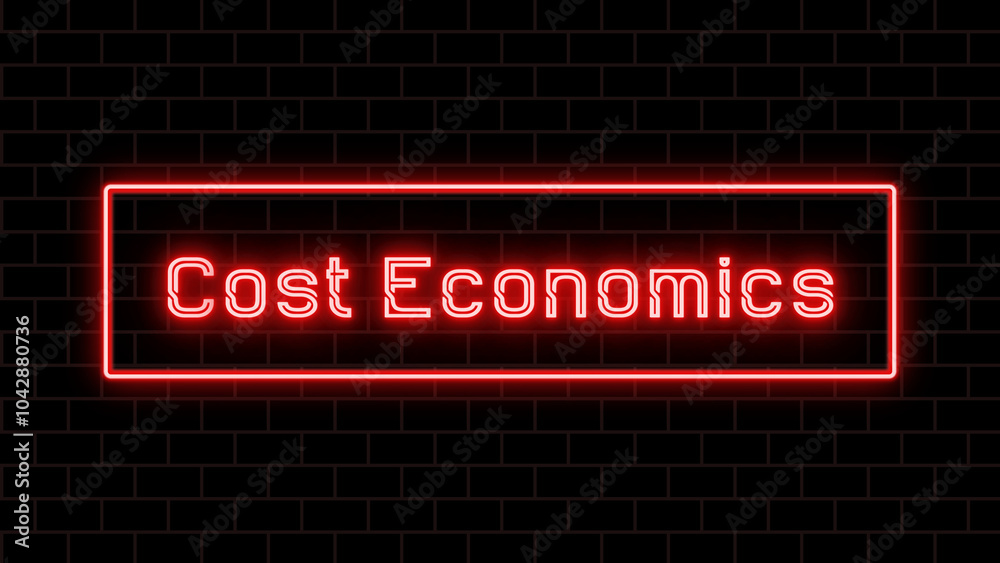 Cost Economics のネオン文字 Cost Economics のネオン文字