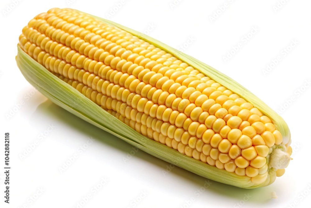 Corn on the cob isolated on white background Corn on the cob isolated on white background