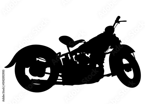 Sport big bike on white background