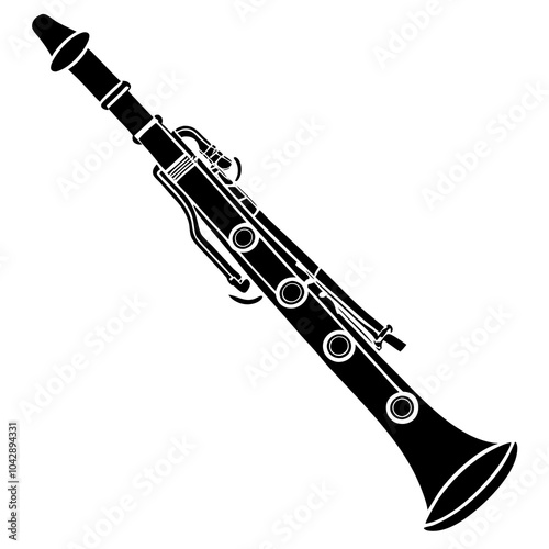 oboe isolated on white