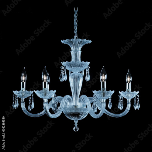 Crystal Chandelier Isolated